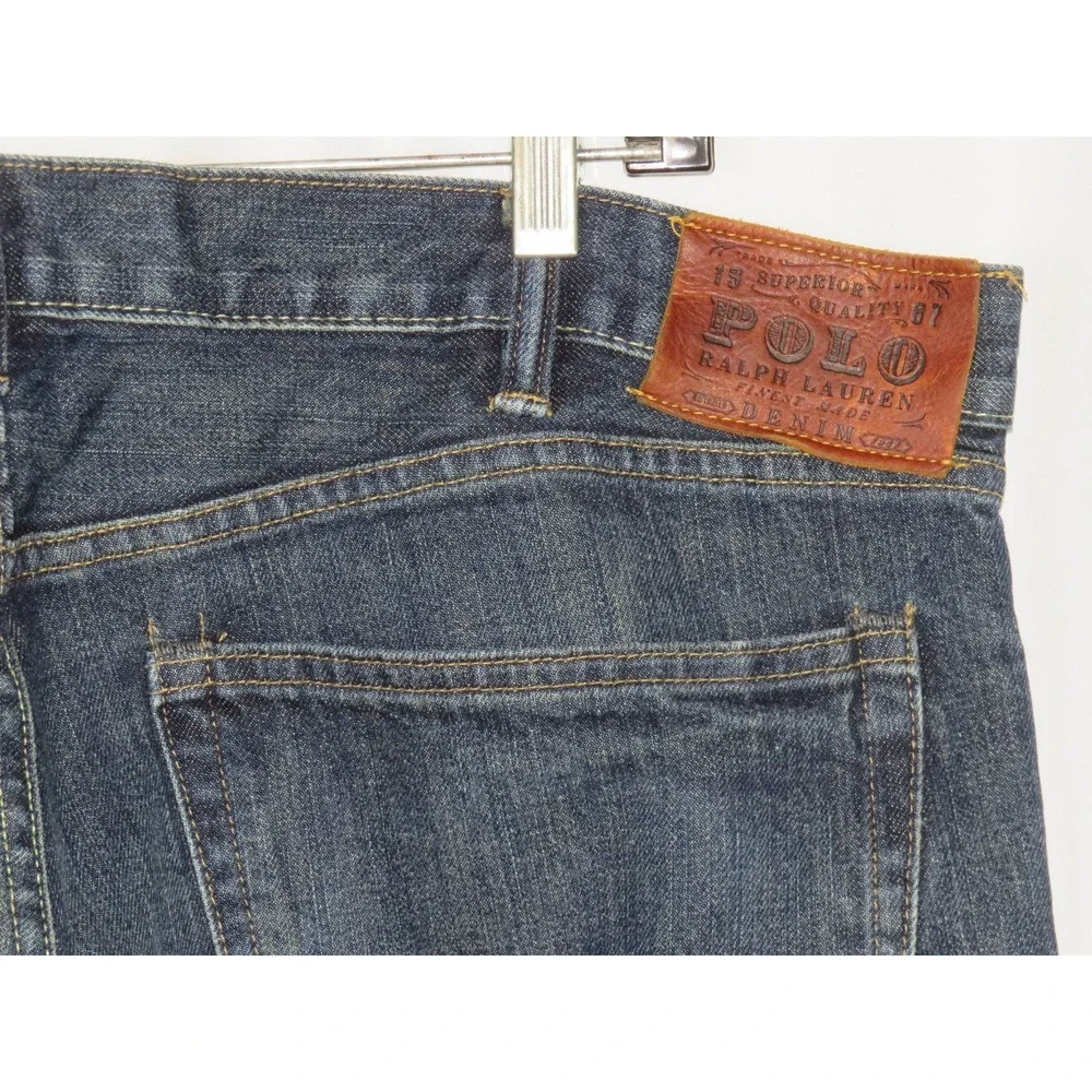 Polo Ralph Lauren 100% Cotton Medium‎ 867 Classic Fit Denim Jeans Men's 38 X 30